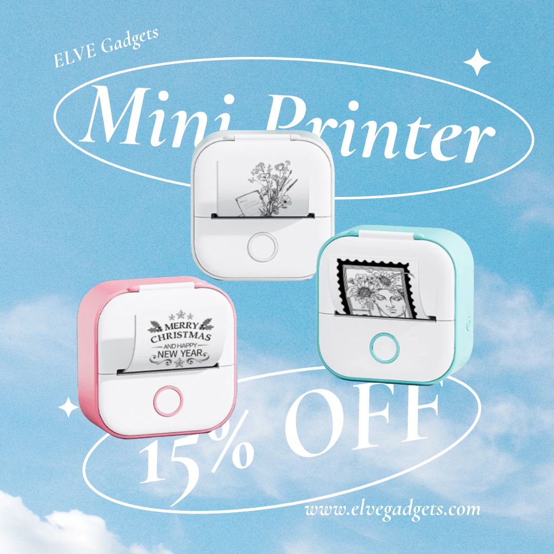 Introducing the ELVE Mini Printer: A Compact Solution for Your Printing Needs
