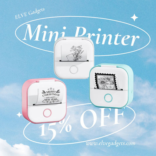 Introducing the ELVE Mini Printer: A Compact Solution for Your Printing Needs